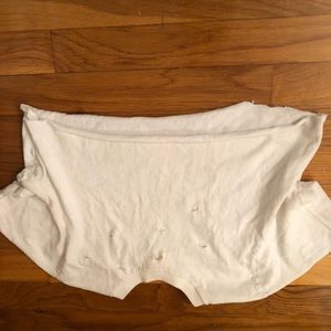 one of a kind hollister cropped tee w holes!